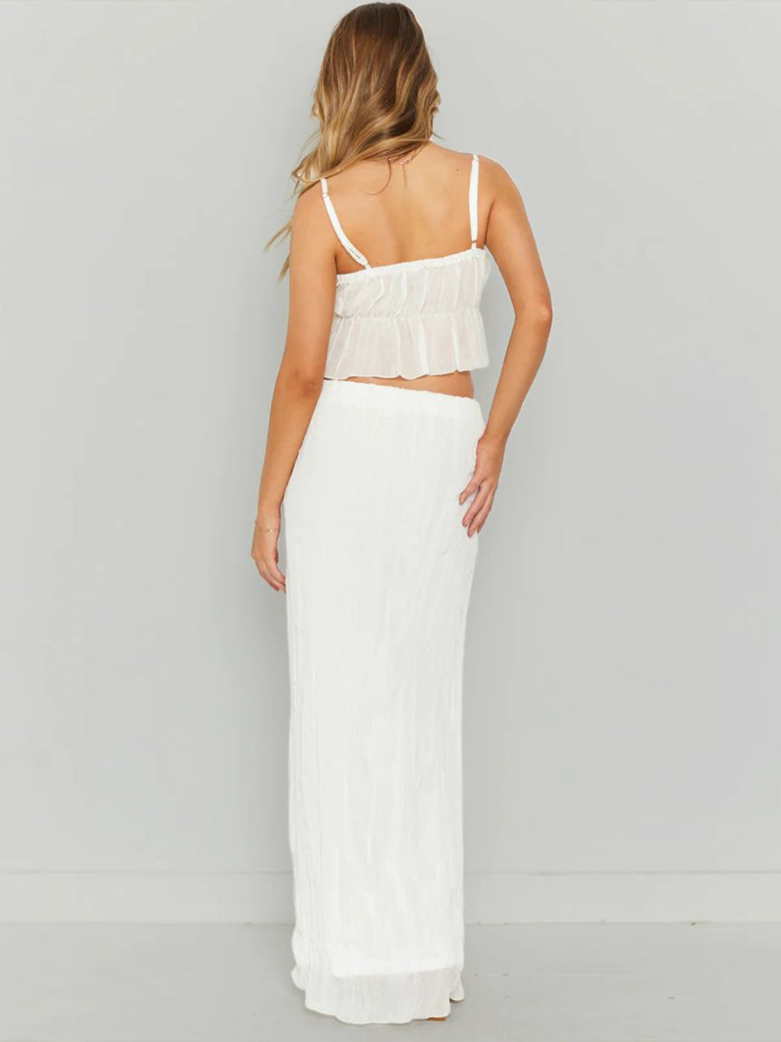 Amsterdam Top and Ruched Skirt Set