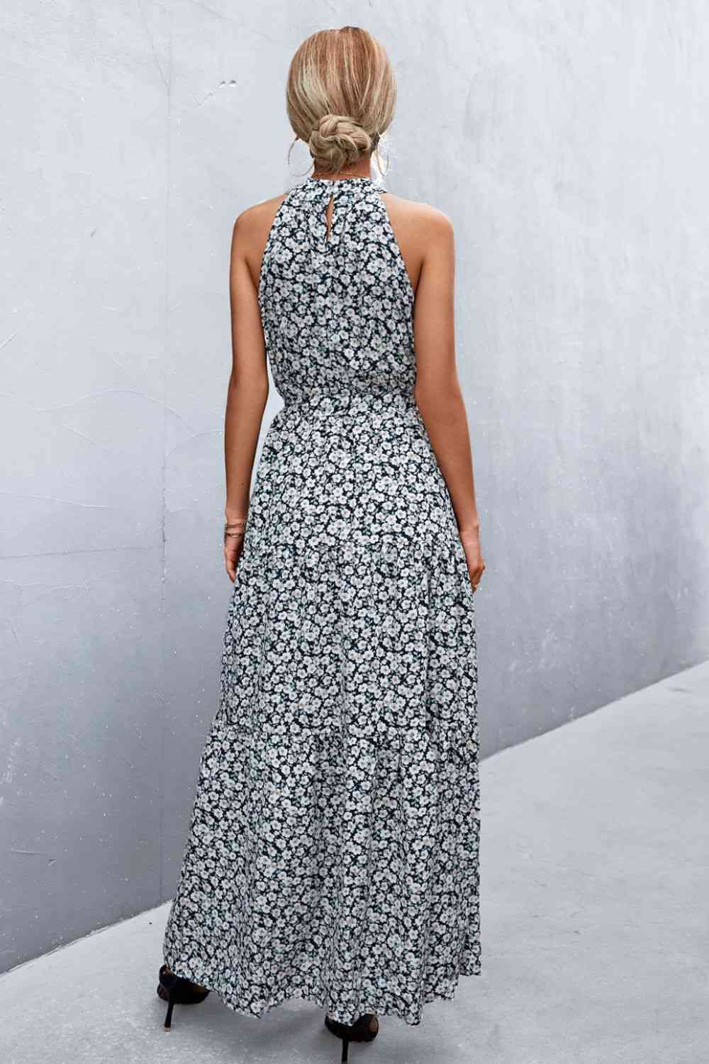 August Tie Waist Maxi Dress