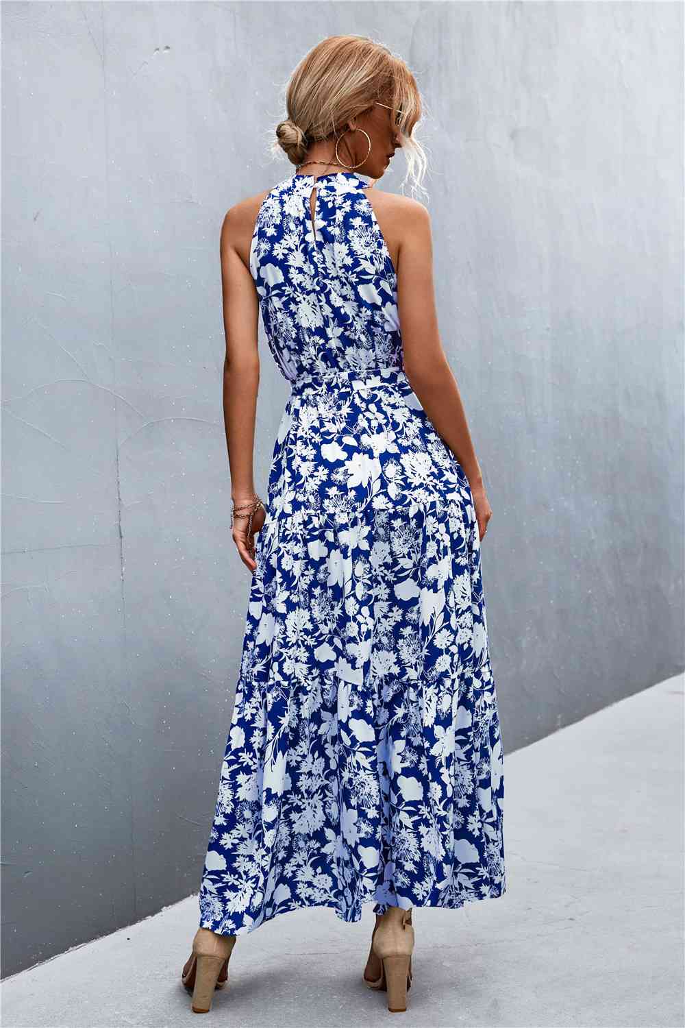 August Tie Waist Maxi Dress
