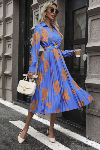 Grace Pleated Midi Dress
