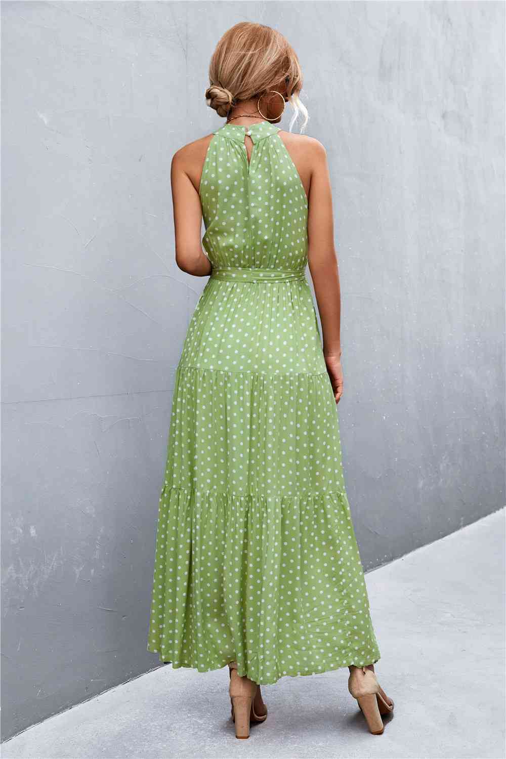 August Tie Waist Maxi Dress