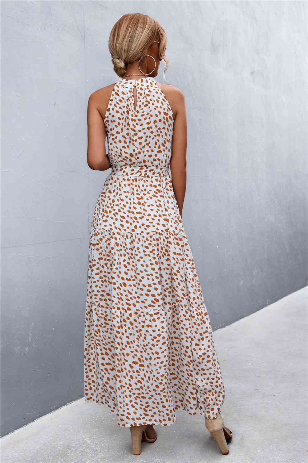 August Tie Waist Maxi Dress