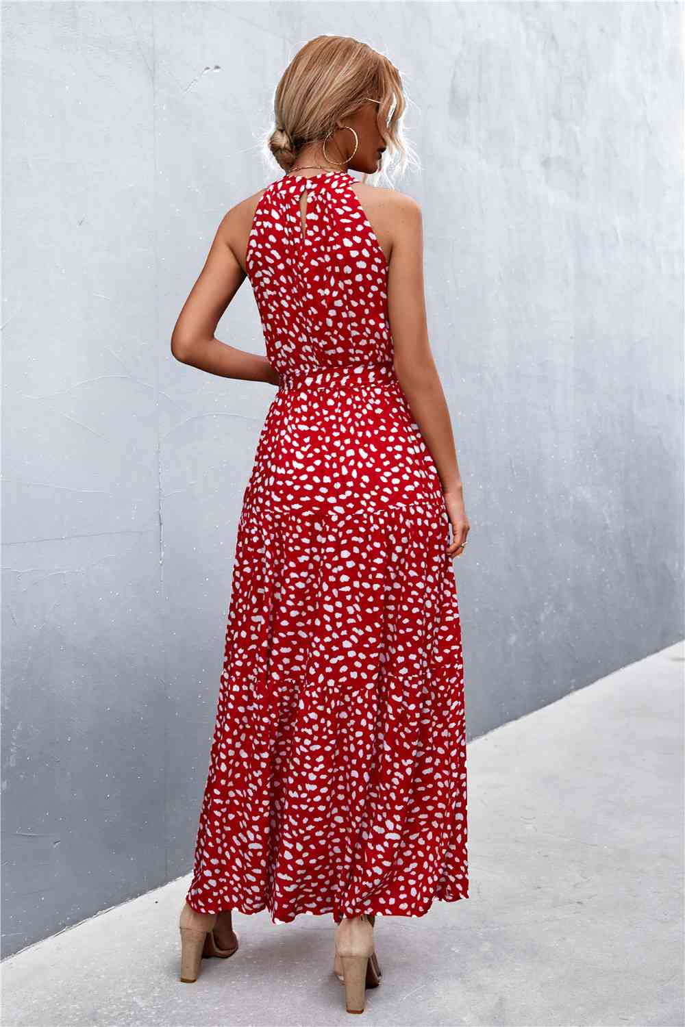August Tie Waist Maxi Dress