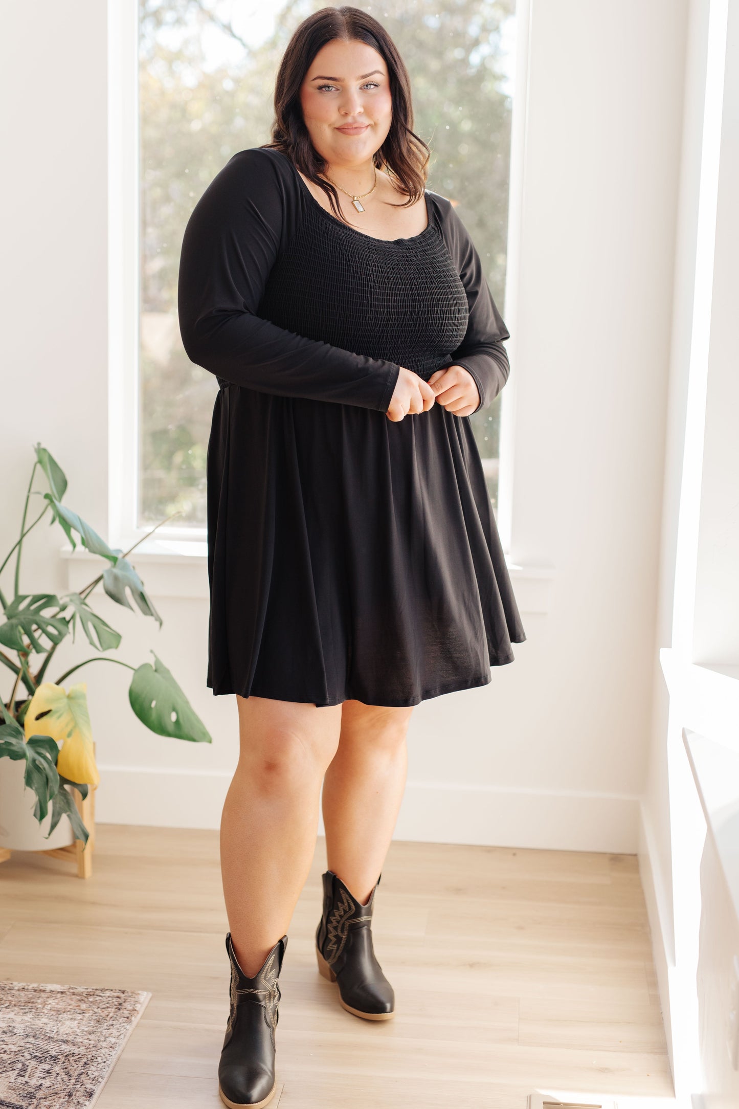 Ballerini Long Sleeve Skort Mini Dress