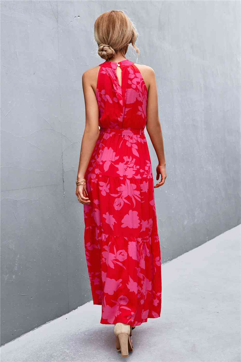 August Tie Waist Maxi Dress