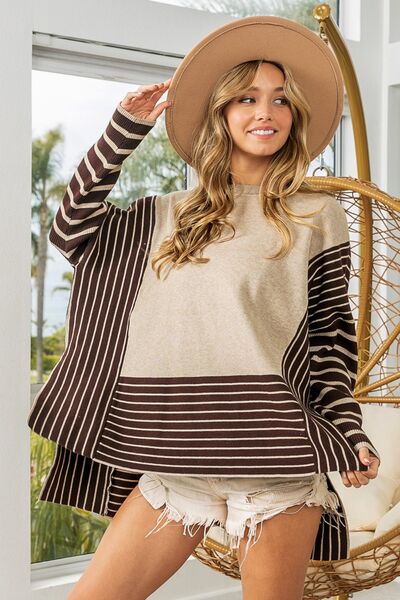 Lucy Long Sleeve Slit Top