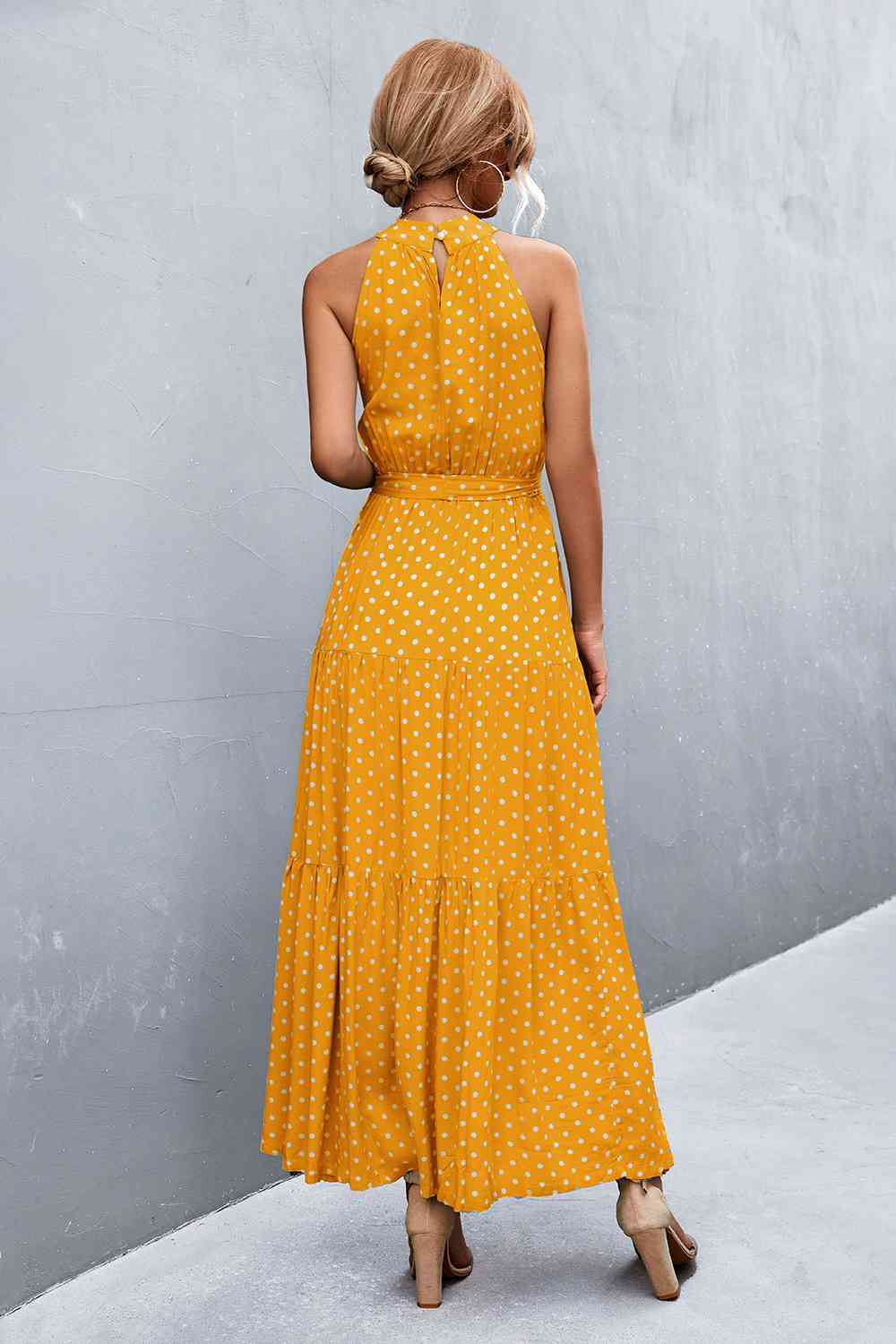 August Tie Waist Maxi Dress