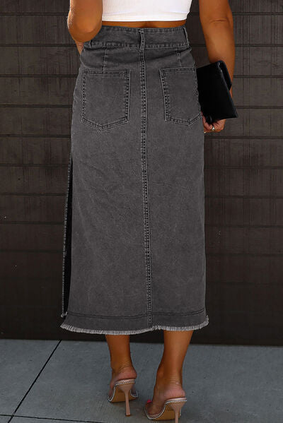 Rainn Midi Denim Skirt