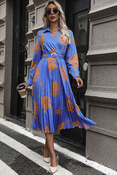 Grace Pleated Midi Dress