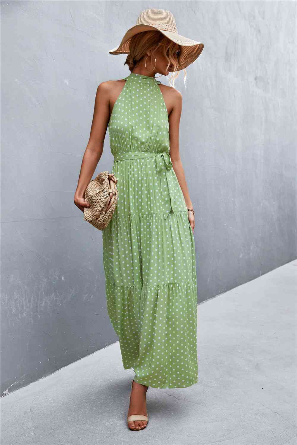 August Tie Waist Maxi Dress