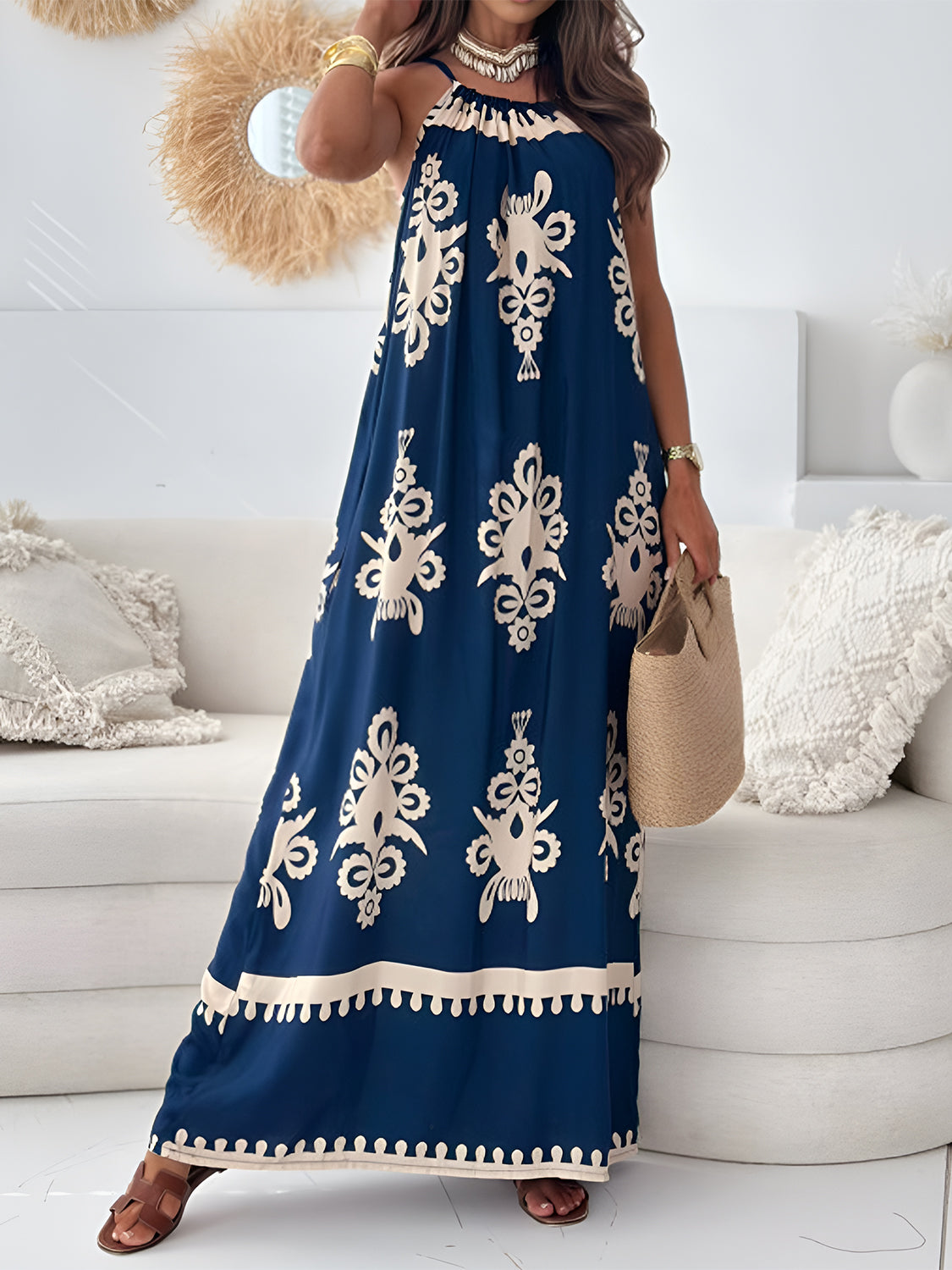 Collins sleeveless Maxi Dress