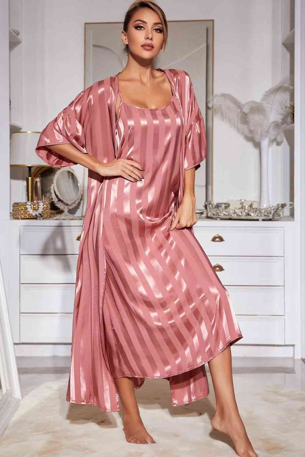 Cami Dress Set with Robe