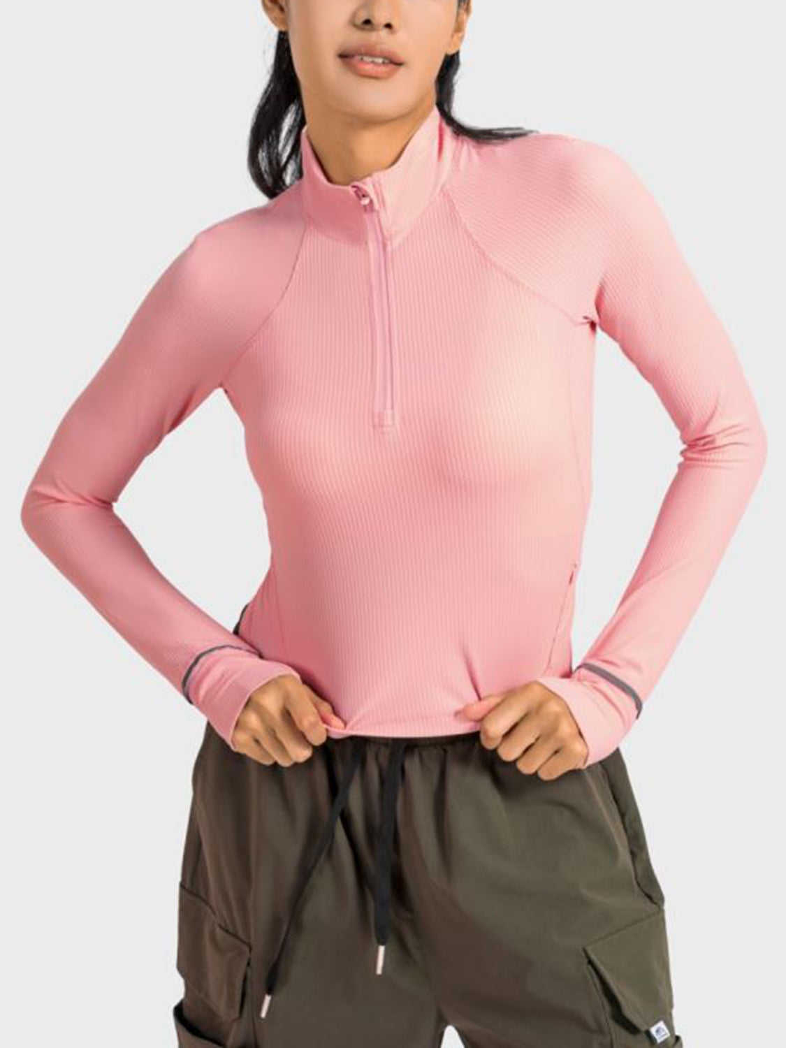 Half Zip Long Sleeve Sport Top