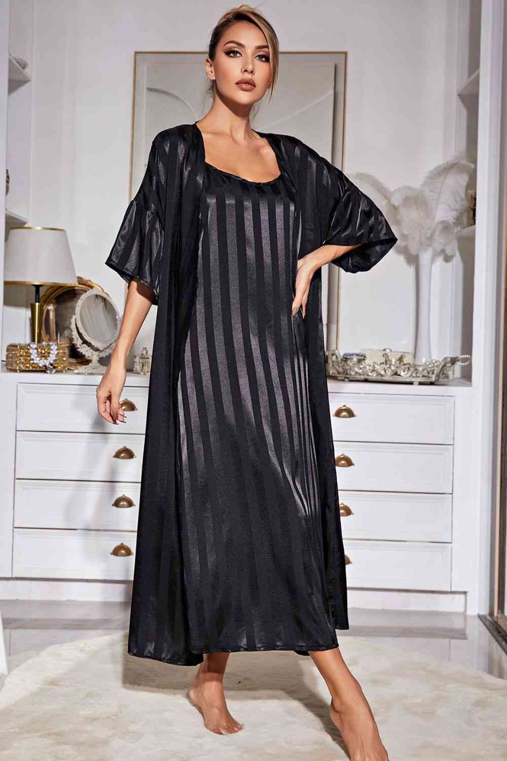 Cami Dress Set with Robe