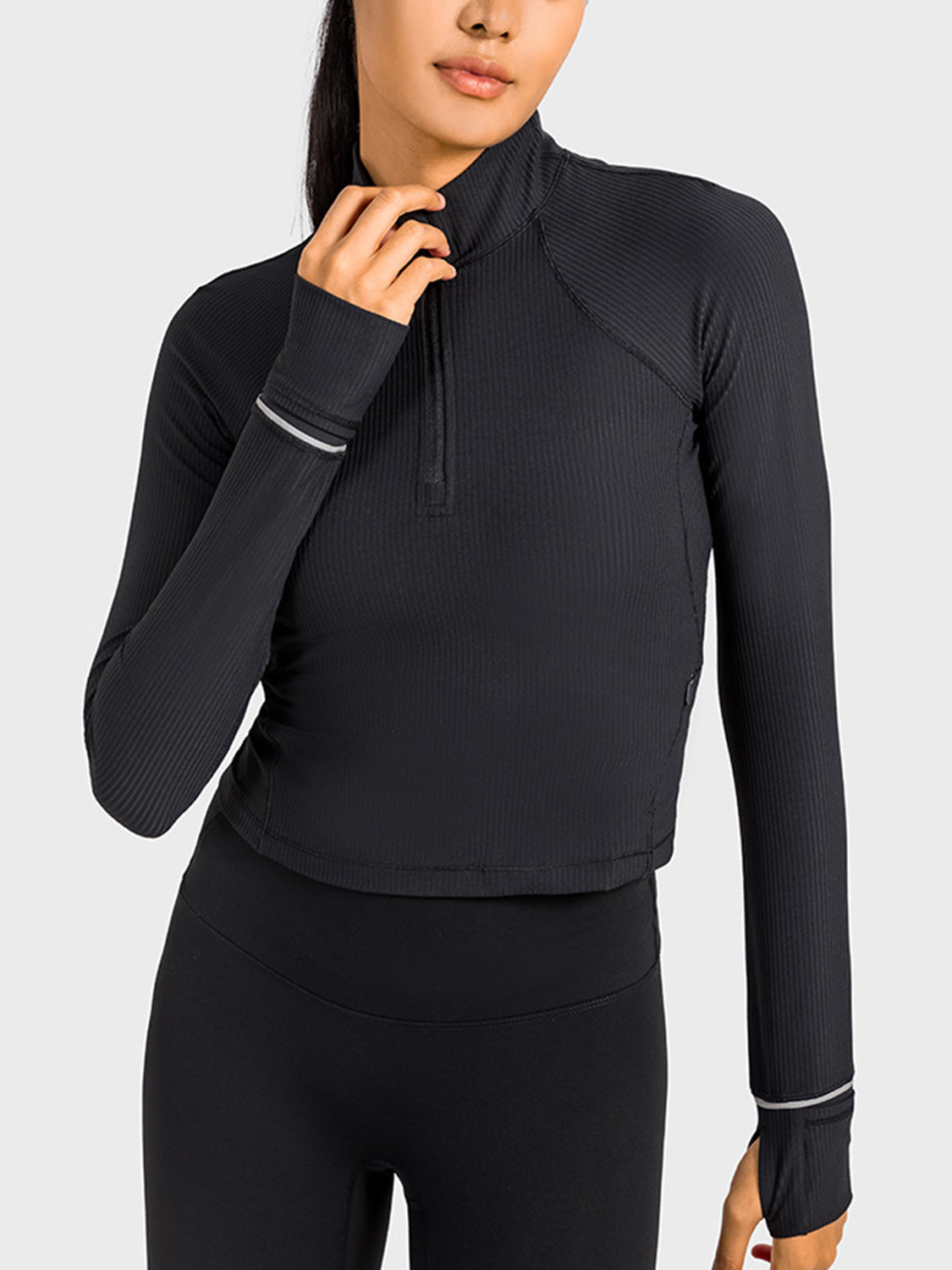 Half Zip Long Sleeve Sport Top