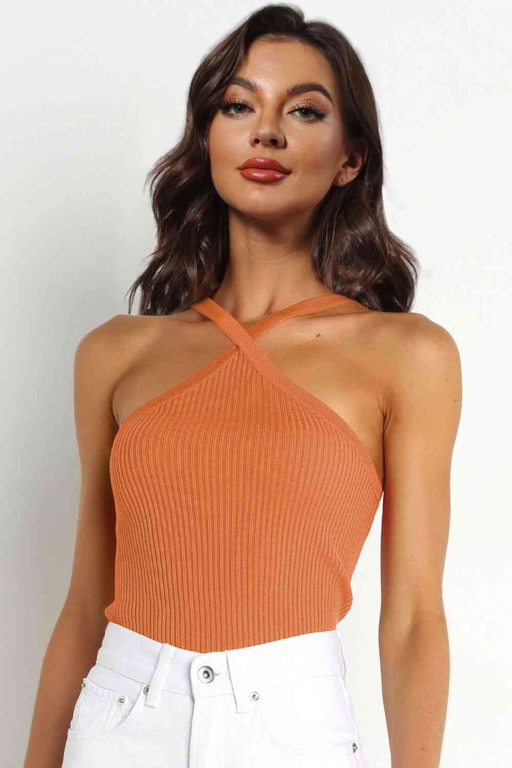 Cross Ribbed Cami Top