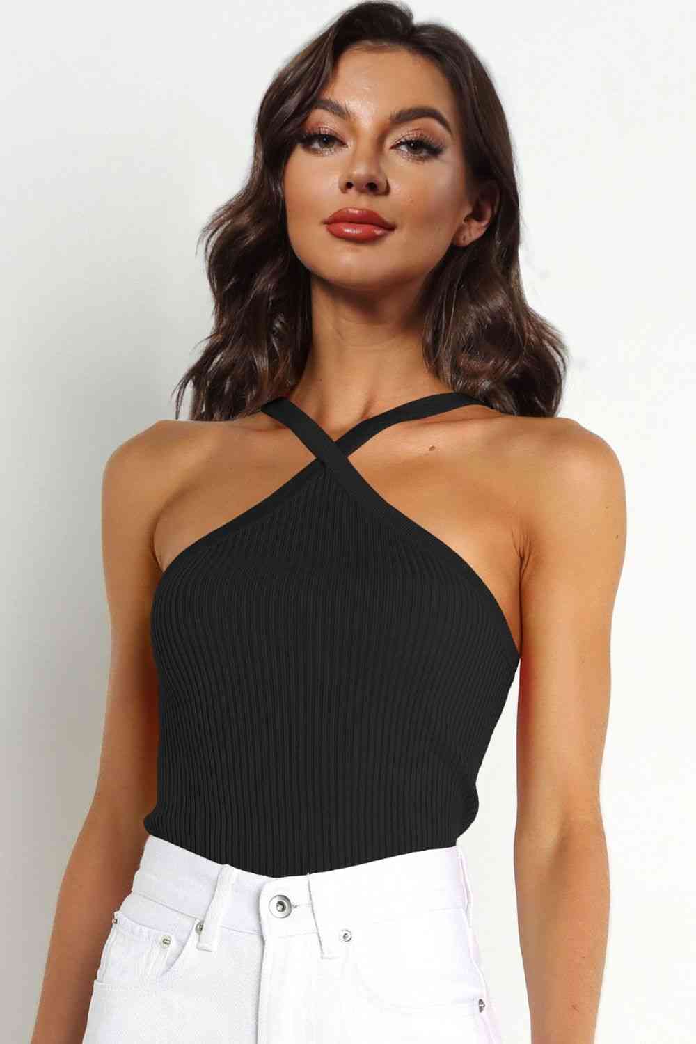 Cross Ribbed Cami Top