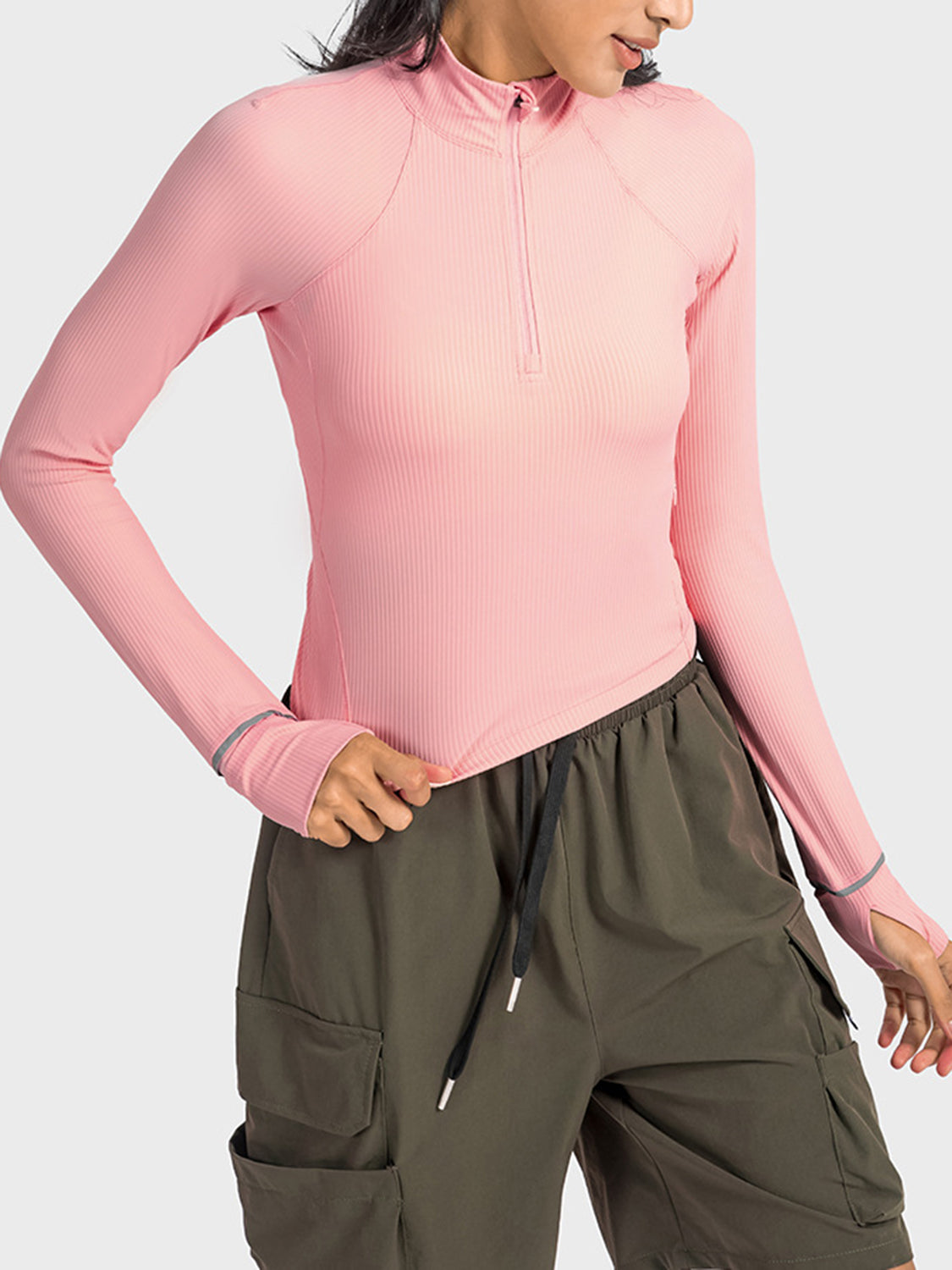 Half Zip Long Sleeve Sport Top