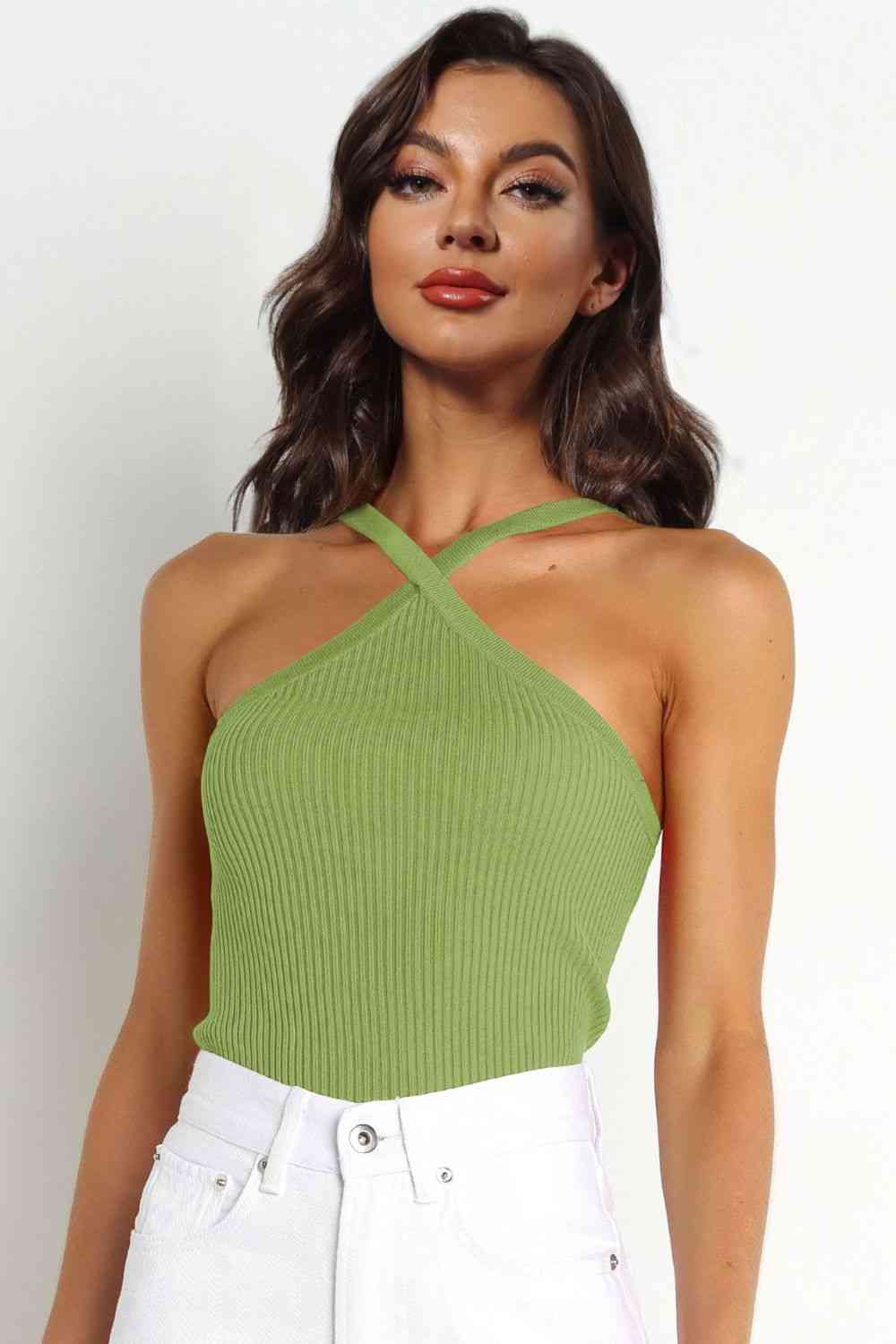 Cross Ribbed Cami Top