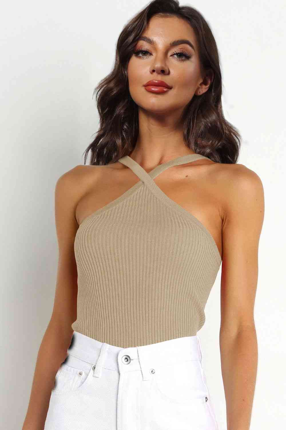 Cross Ribbed Cami Top