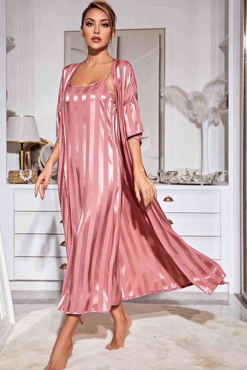 Cami Dress Set with Robe