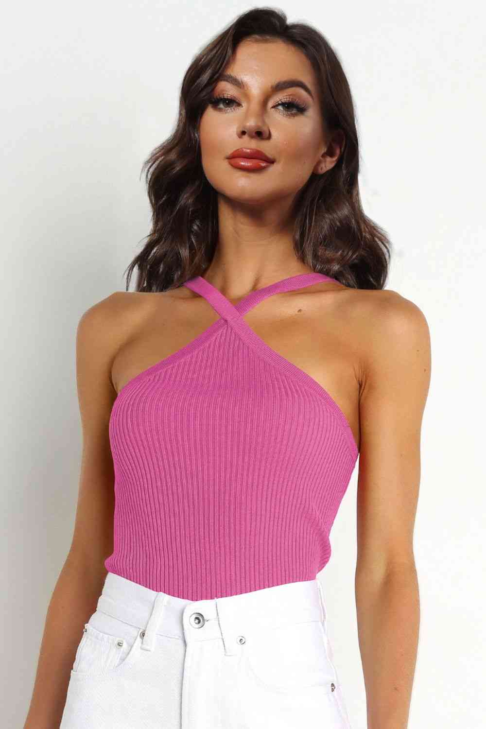 Cross Ribbed Cami Top