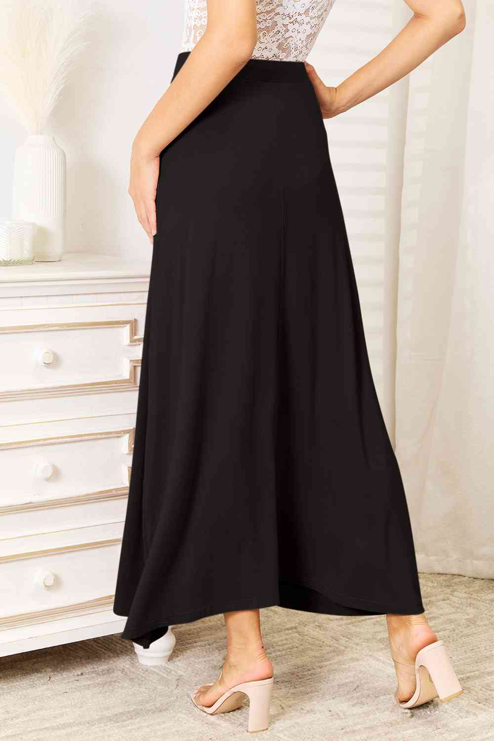 Kelly Drawstring Waist Maxi Skirt