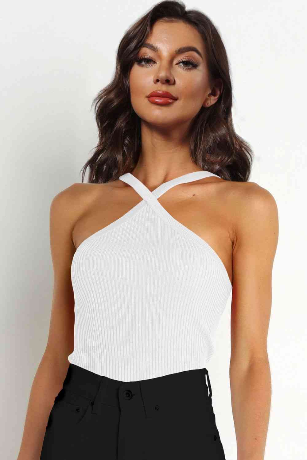 Cross Ribbed Cami Top