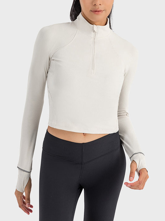 Half Zip Long Sleeve Sport Top