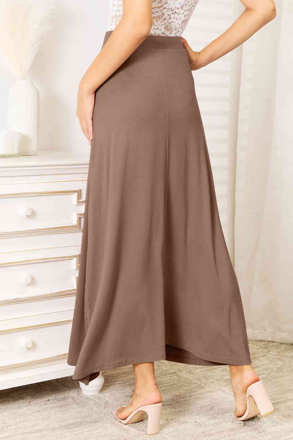 Kelly Drawstring Waist Maxi Skirt