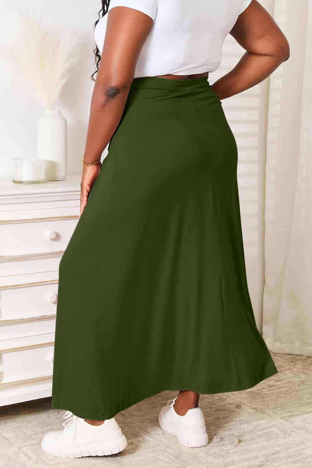 Kelly Drawstring Waist Maxi Skirt