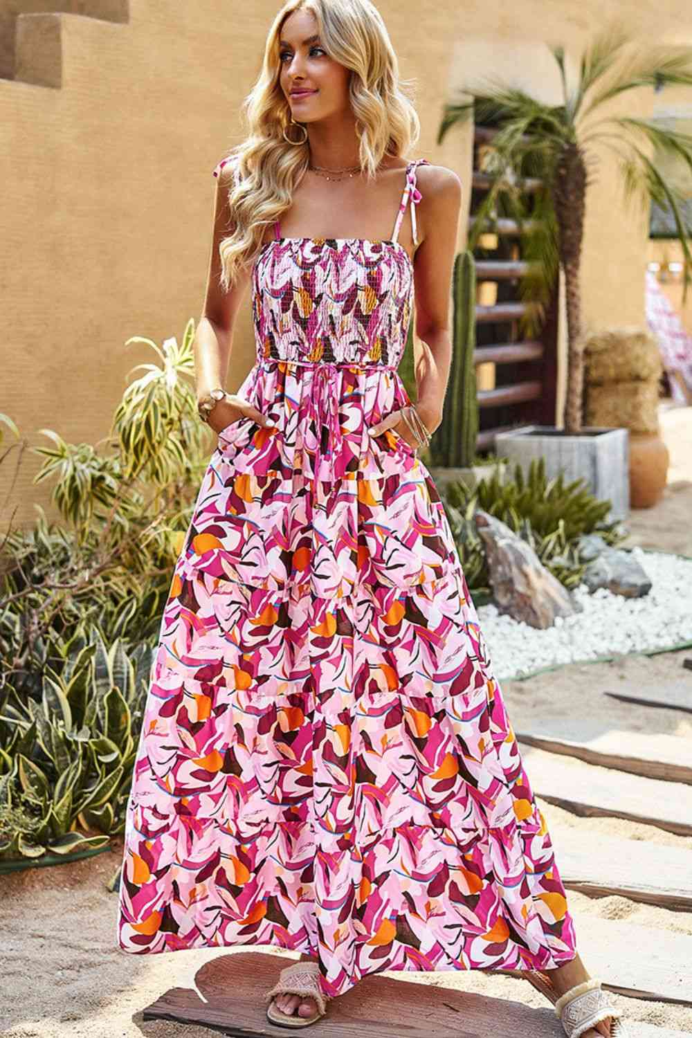 Wildflower Smocked Maxi Dress